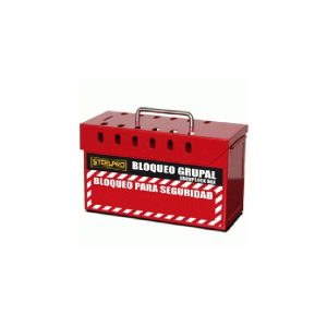 Caja de Bloqueo Grupal Roja