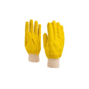 GUANTE ANTICORTE AMARILLO PUÑO TEJIDO