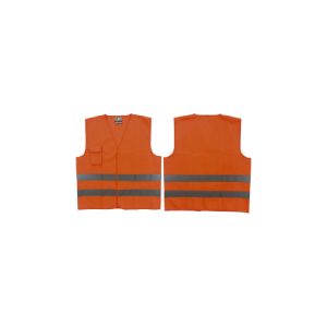 Chaleco Reflectivo Naranjo 2 Cintas Certificado Clase II EN20471