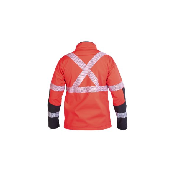 CHAQUETA SOFTSHELL HW OKLAN ROJO FLUOR - Imagen 2